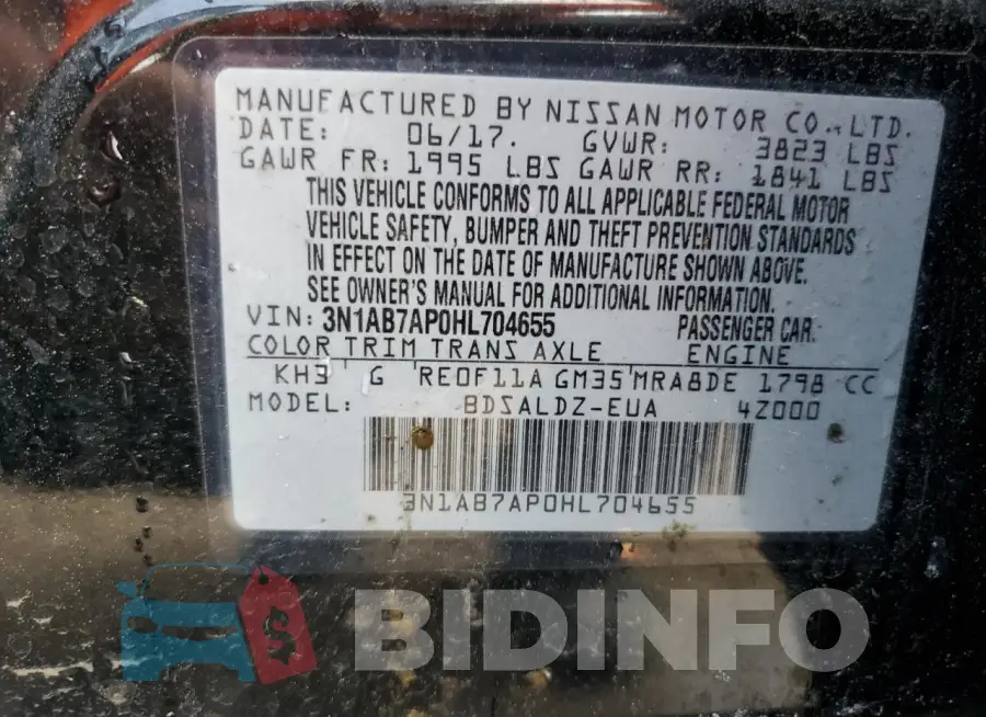 3N1AB7AP0HL704655 Photo# 12