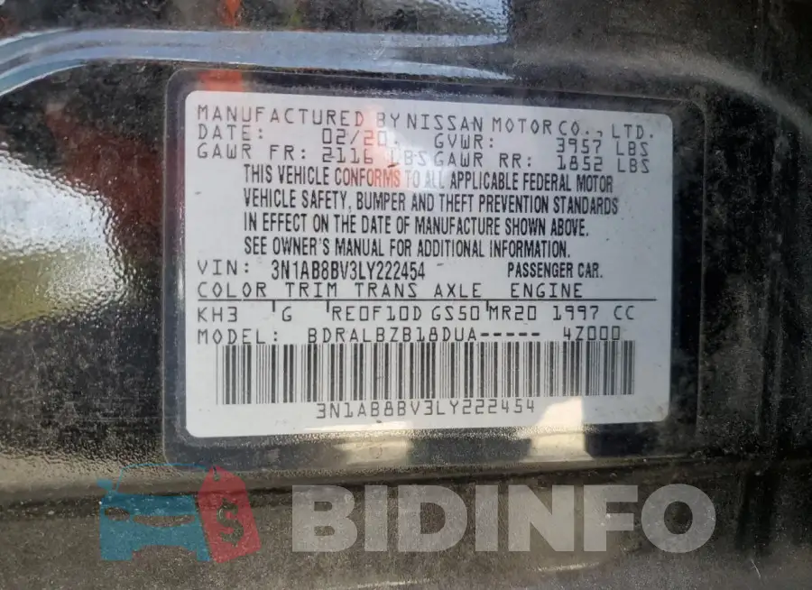 3N1AB8BV3LY222454 Photo# 13
