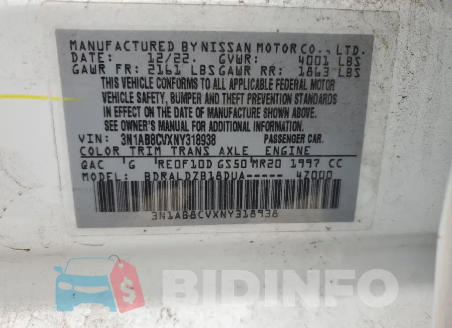 3N1AB8CVXNY318938 Photo# 12