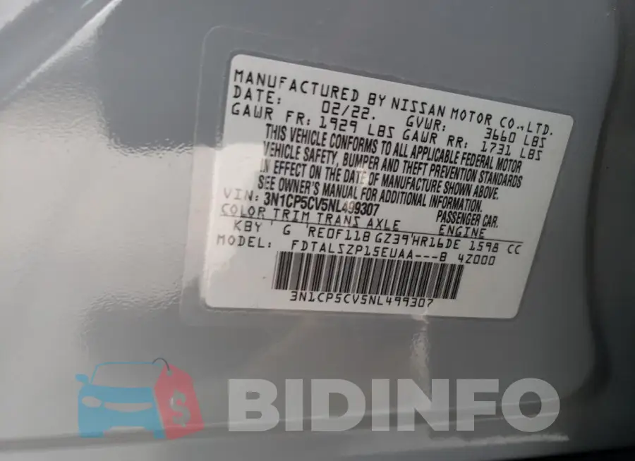 3N1CP5CV5NL499307 Photo# 12