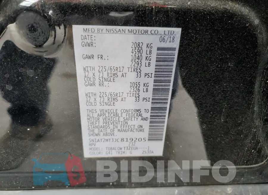 5N1AT2MT3JC819205 Photo# 13