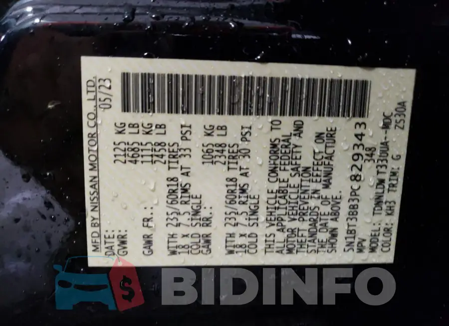 5N1BT3BB3PC829343 Photo# 13