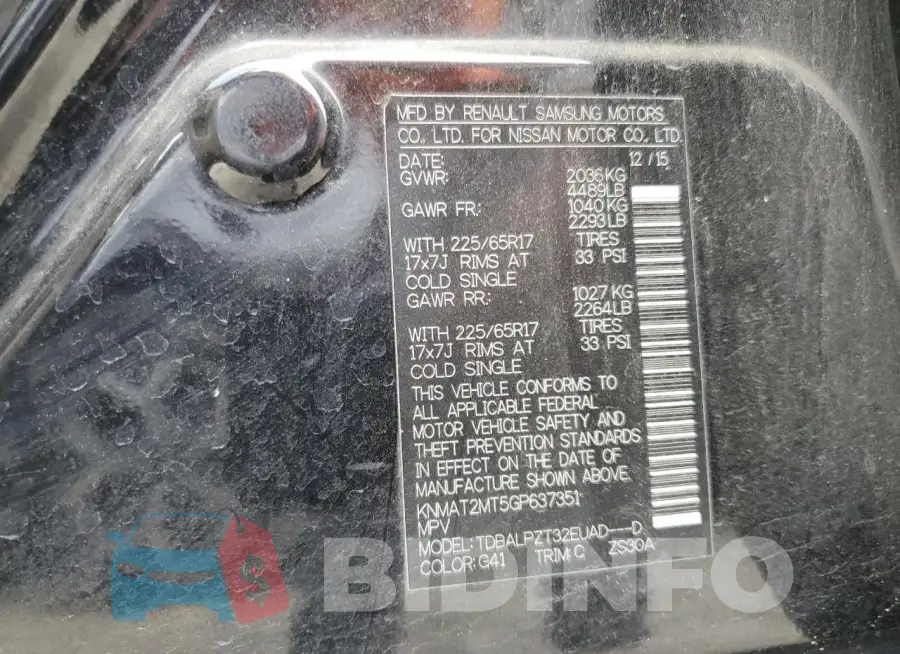 KNMAT2MT5GP637351 Photo# 14
