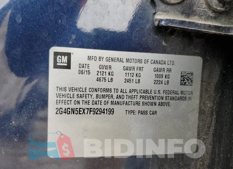 2G4GN5EX7F9294199 Photo# 12