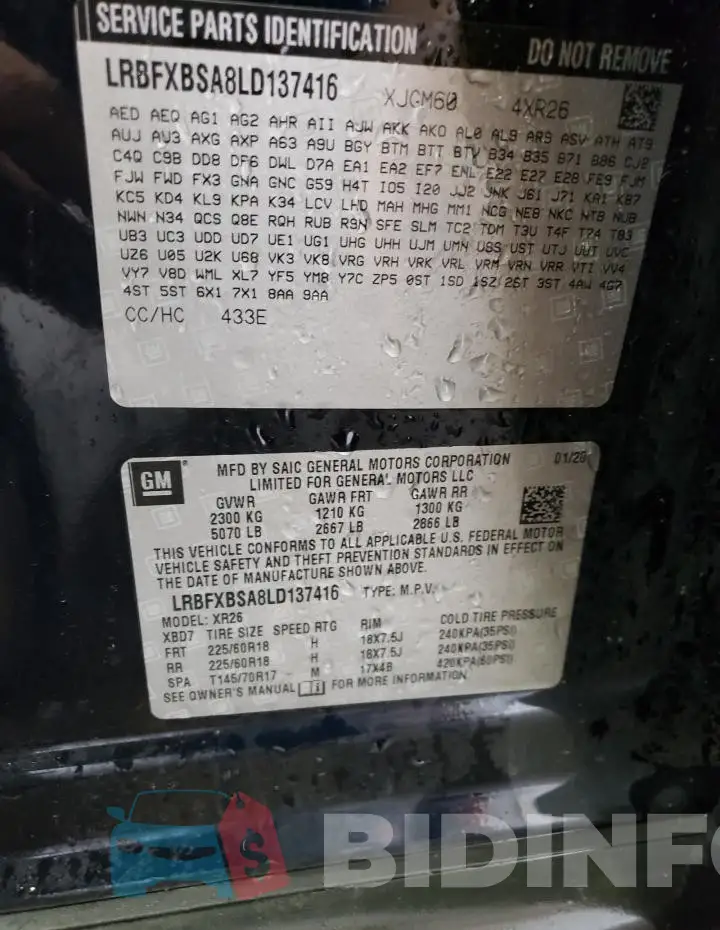 LRBFXBSA8LD137416 Photo# 14