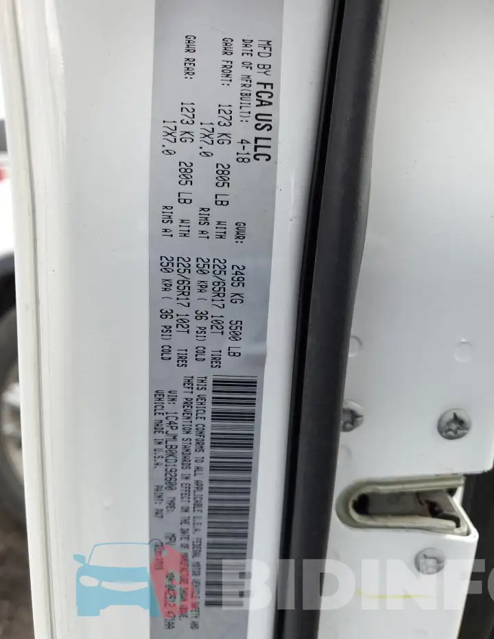 1C4PJMLB0KD192600 Photo# 12