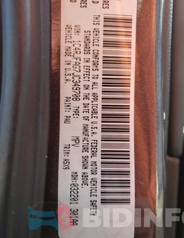 1C4RJFAG7JC349708 Photo# 13