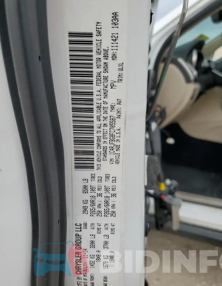 1C4RJFBG8FC705587 Photo# 13
