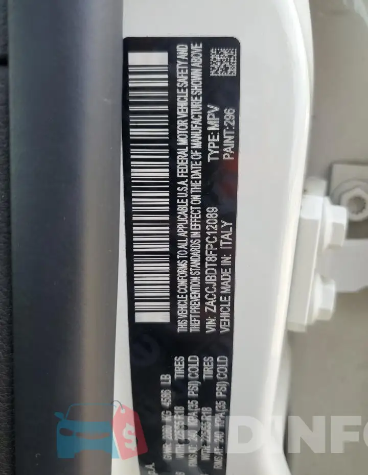 ZACCJBDT8FPC12089 Photo# 14