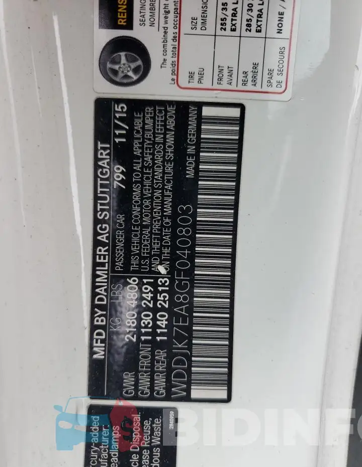 WDDJK7EA8GF040803 Photo# 12