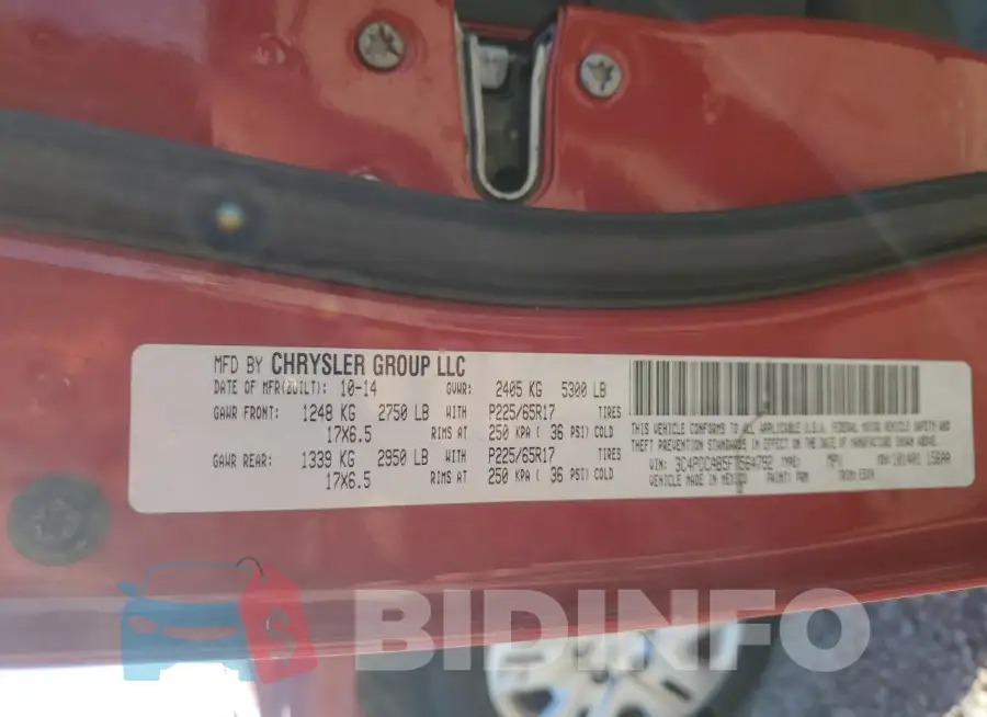 3C4PDCAB5FT564792 Photo# 13