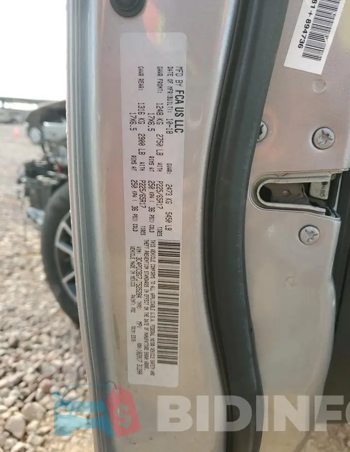 3C4PDCBG7JT525284 Photo# 13