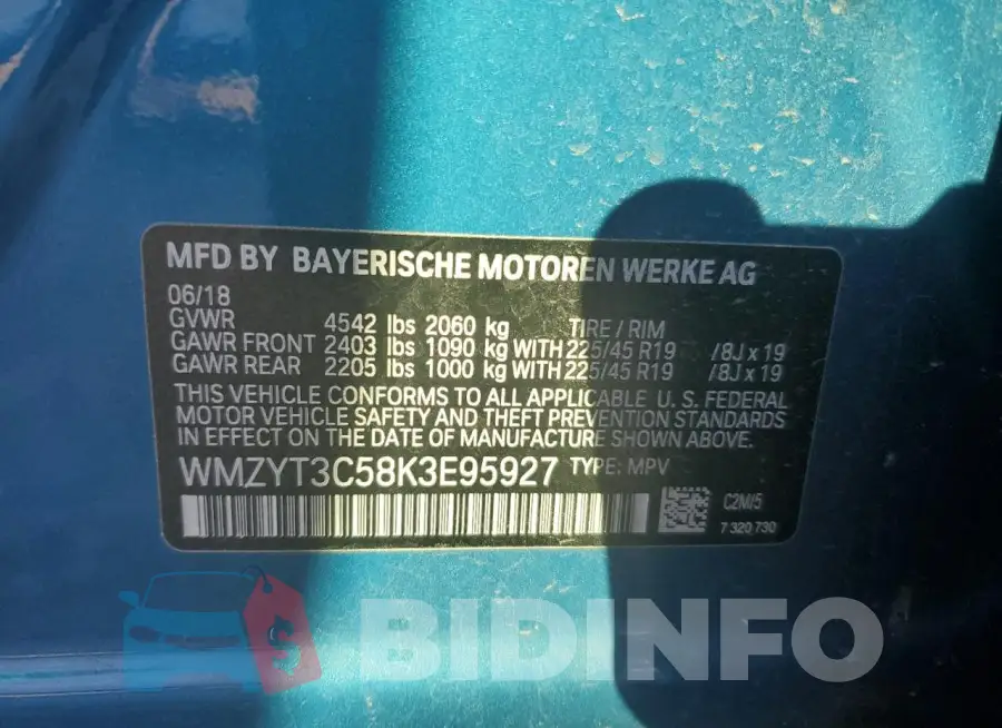 WMZYT3C58K3E95927 Photo# 12