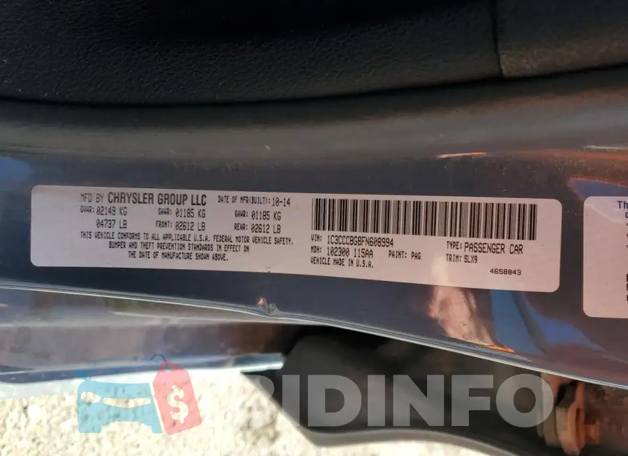 1C3CCCBG8FN608994 Photo# 12