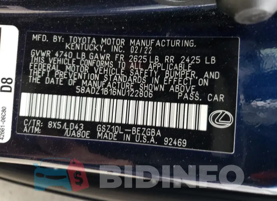 58ADZ1B16NU122806 Photo# 13