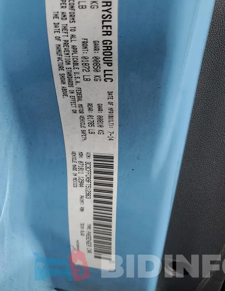 3C3CFFCR9FT512963 Photo# 12