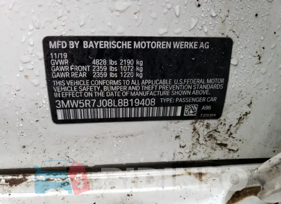 3MW5R7J08L8B19408 Photo# 12
