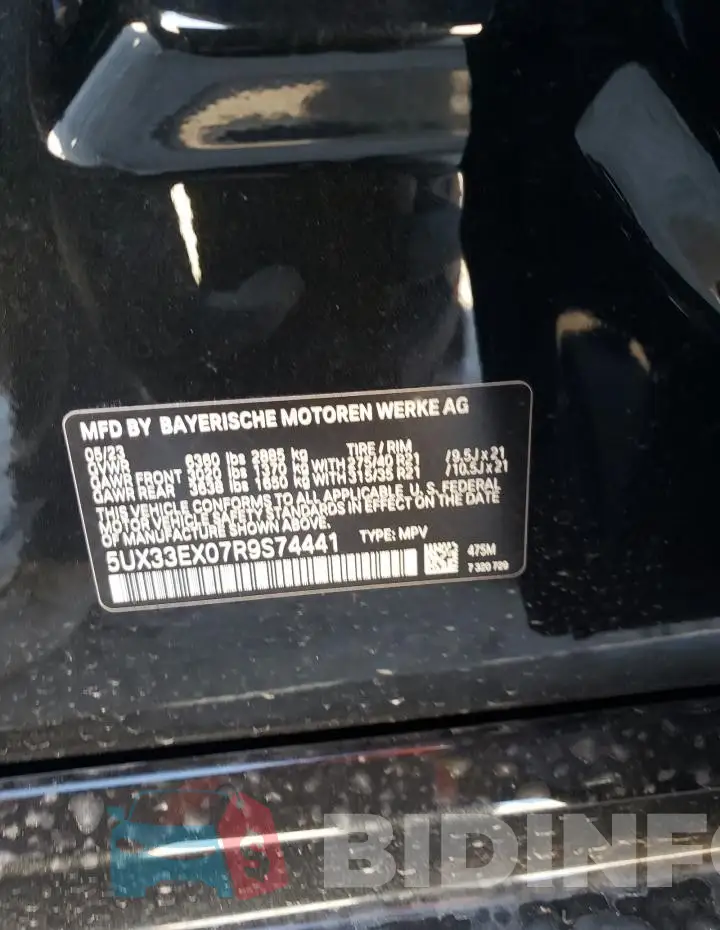 5UX33EX07R9S74441 Photo# 13