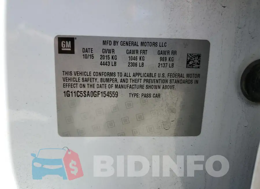 1G11C5SA0GF154559 Photo# 12