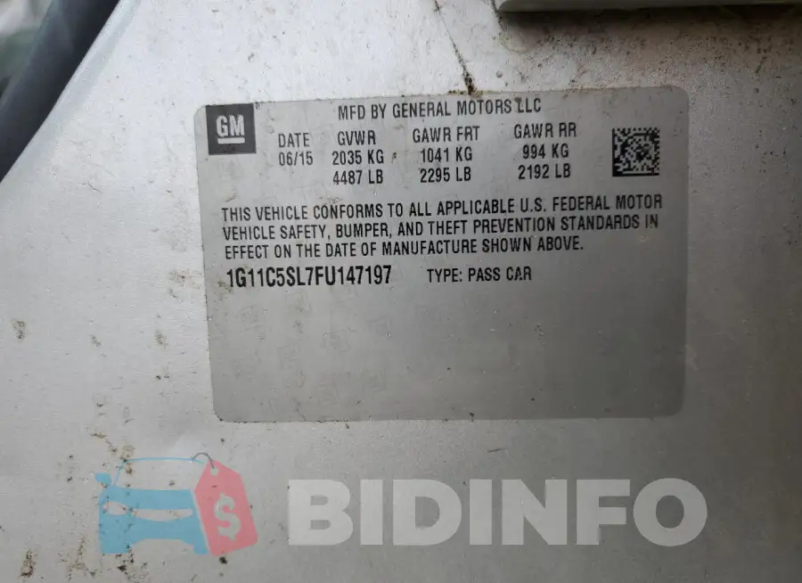 1G11C5SL7FU147197 Photo# 12