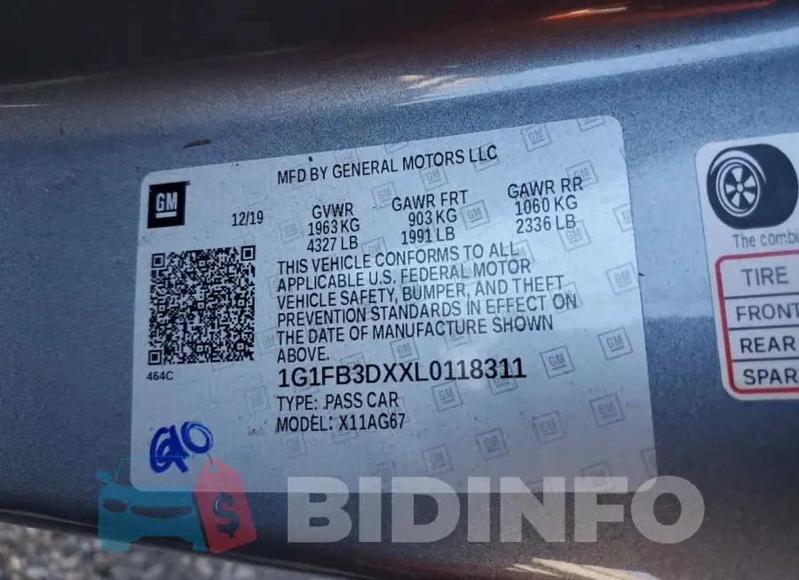 1G1FB3DXXL0118311 Photo# 12