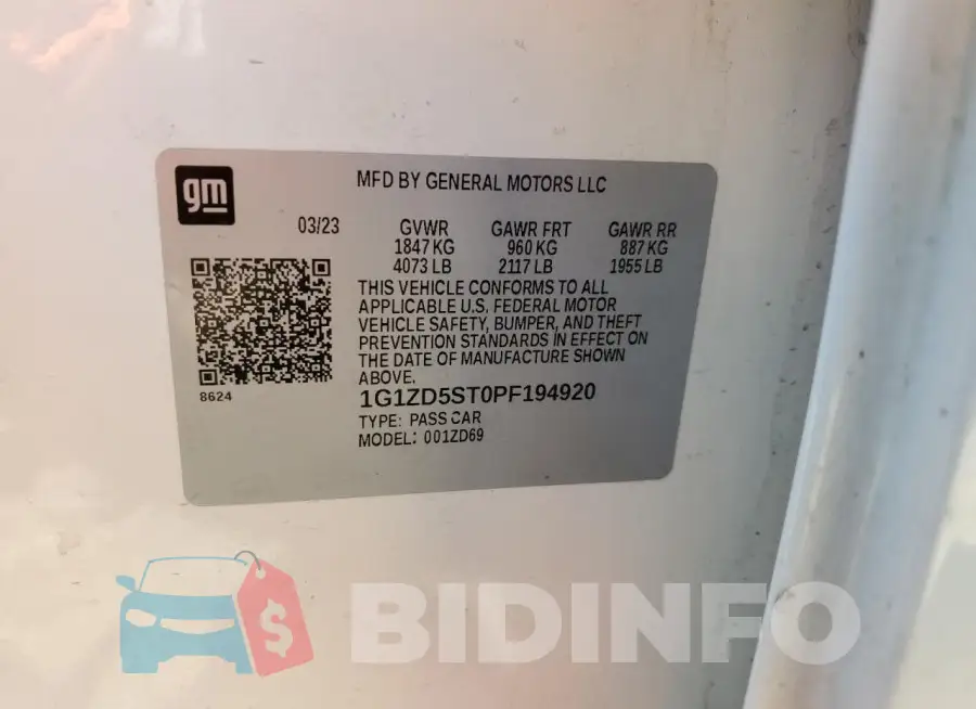 1G1ZD5ST0PF194920 Photo# 12