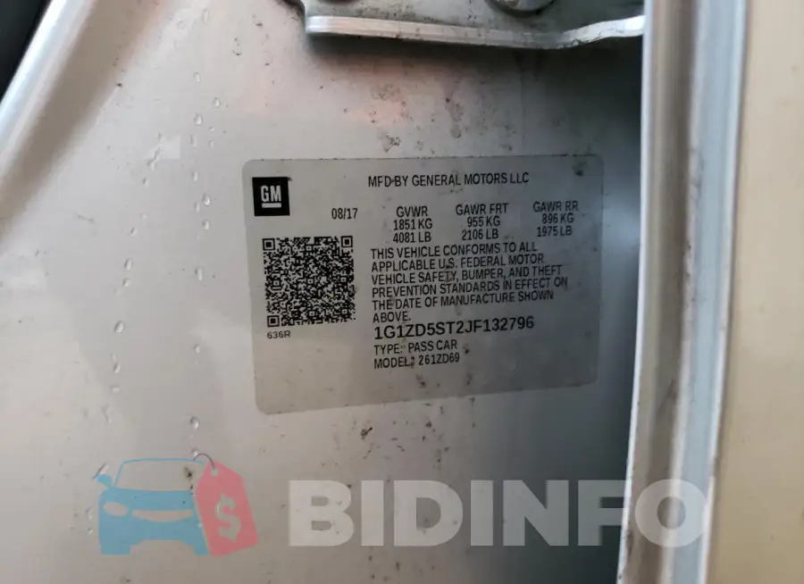 1G1ZD5ST2JF132796 Photo# 12
