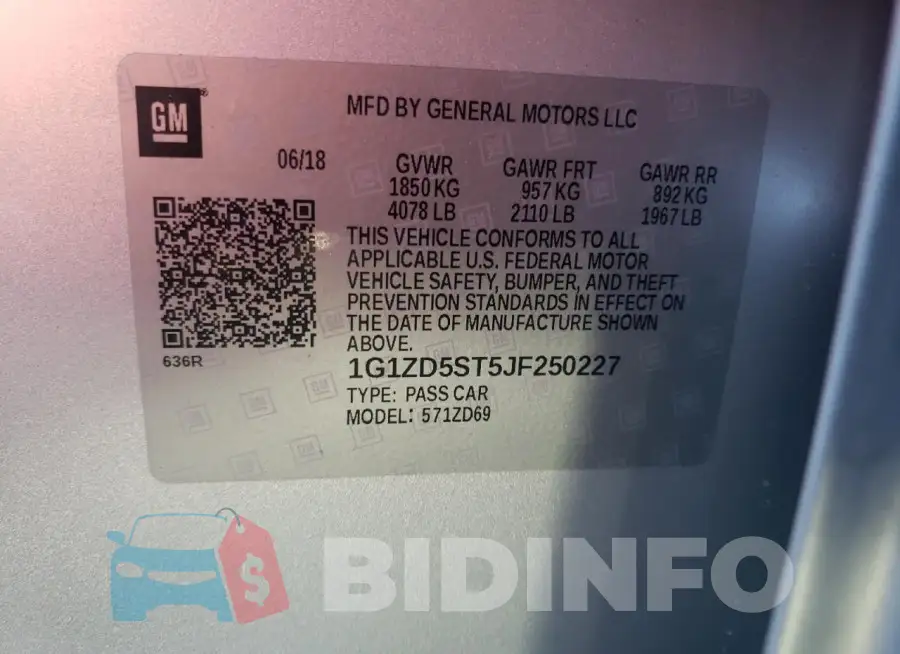1G1ZD5ST5JF250227 Photo# 13