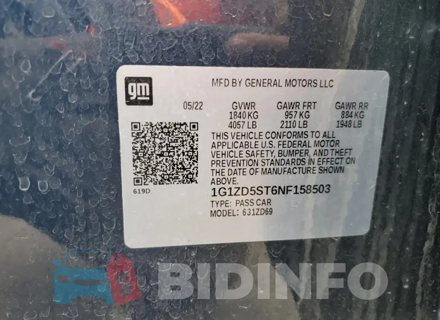1G1ZD5ST6NF158503 Photo# 12