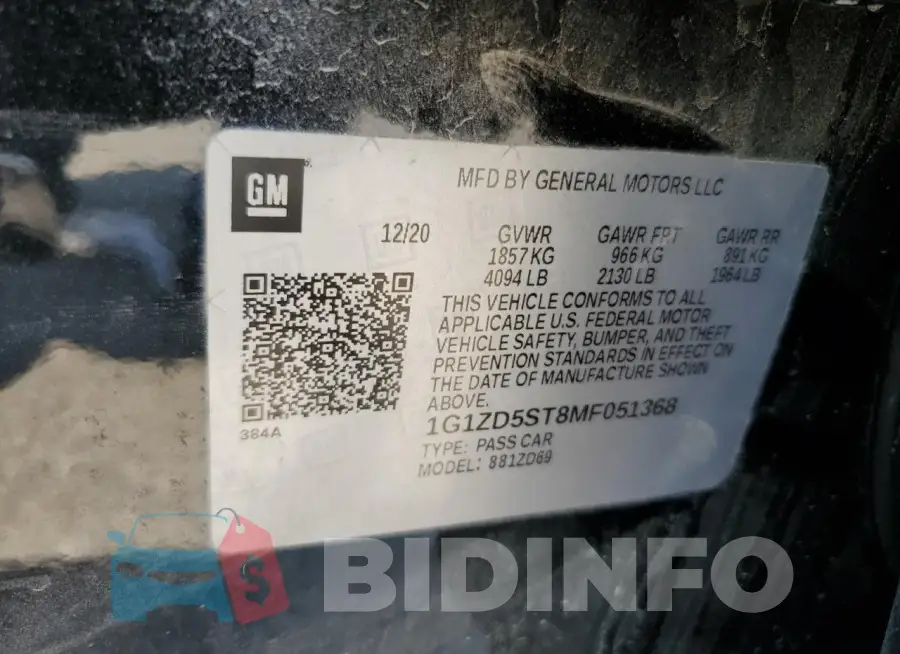 1G1ZD5ST8MF051368 Photo# 12