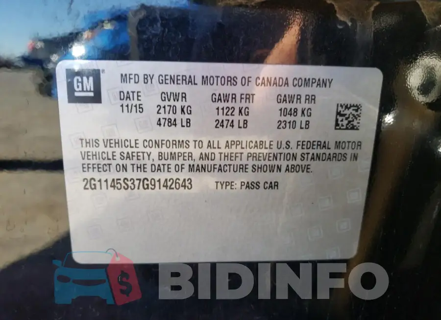 2G1145S37G9142643 Photo# 12