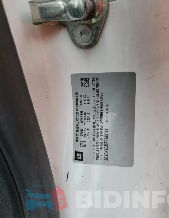 2G1FK1EJ6F9303514 Photo# 12