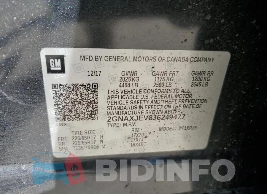 2GNAXJEV8J6249477 Photo# 12