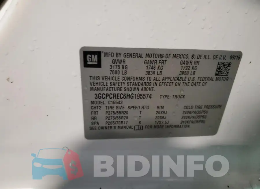 3GCPCREC6HG195574 Photo# 13