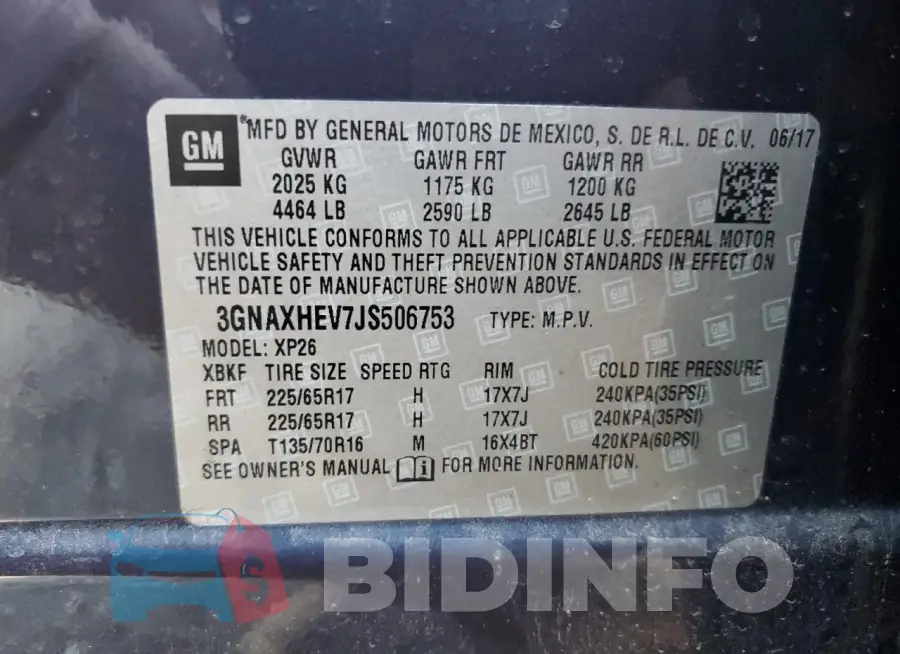 3GNAXHEV7JS506753 Photo# 13