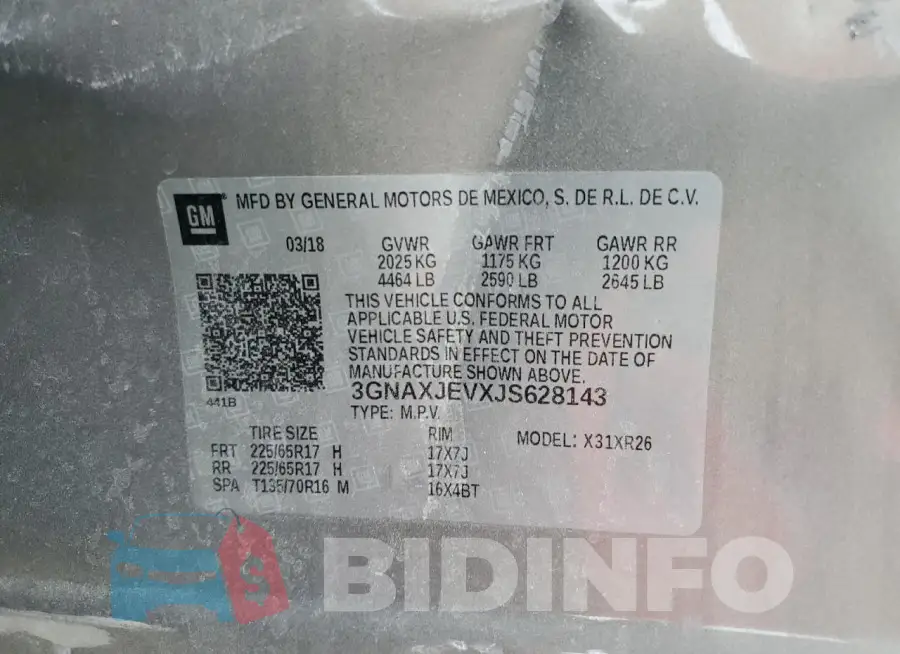 3GNAXJEVXJS628143 Photo# 12