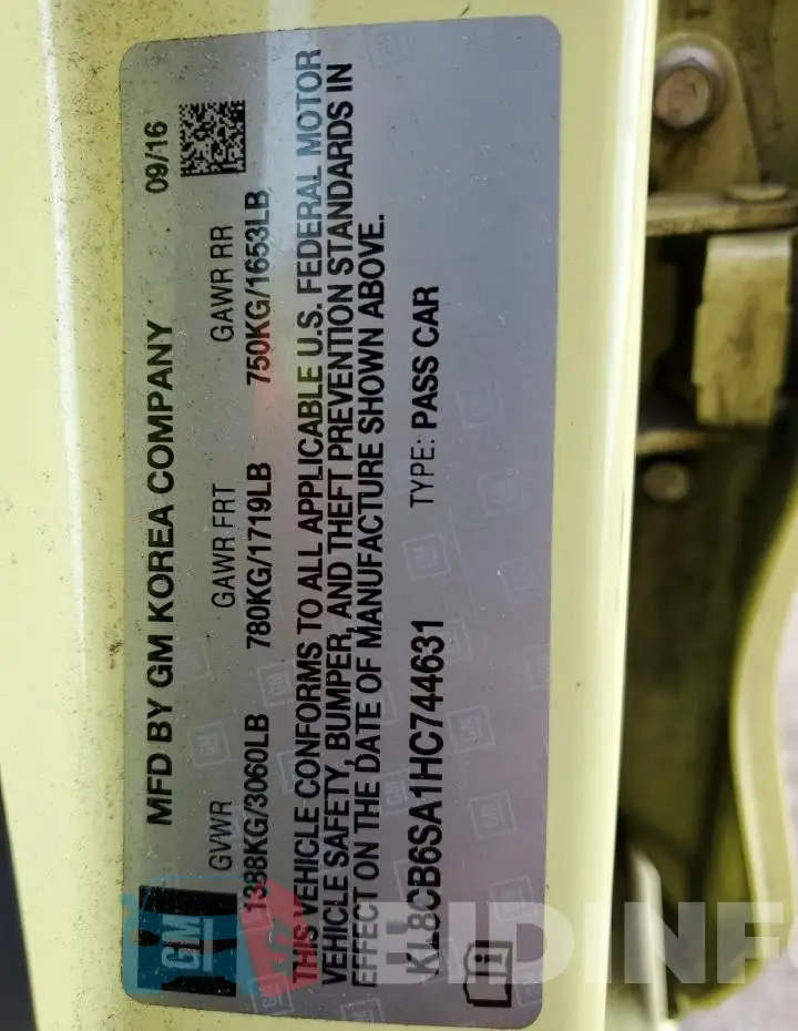 KL8CB6SA1HC744631 Photo# 13