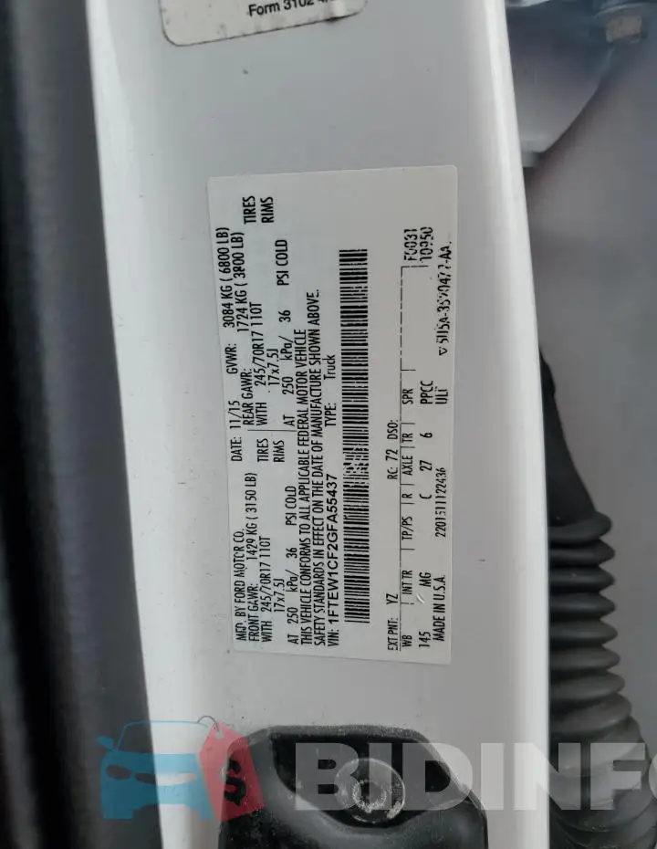 1FTEW1CF2GFA55437 Photo# 12