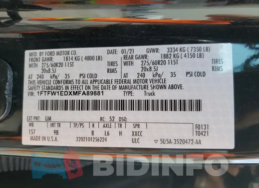 1FTFW1EDXMFA89881 Photo# 12