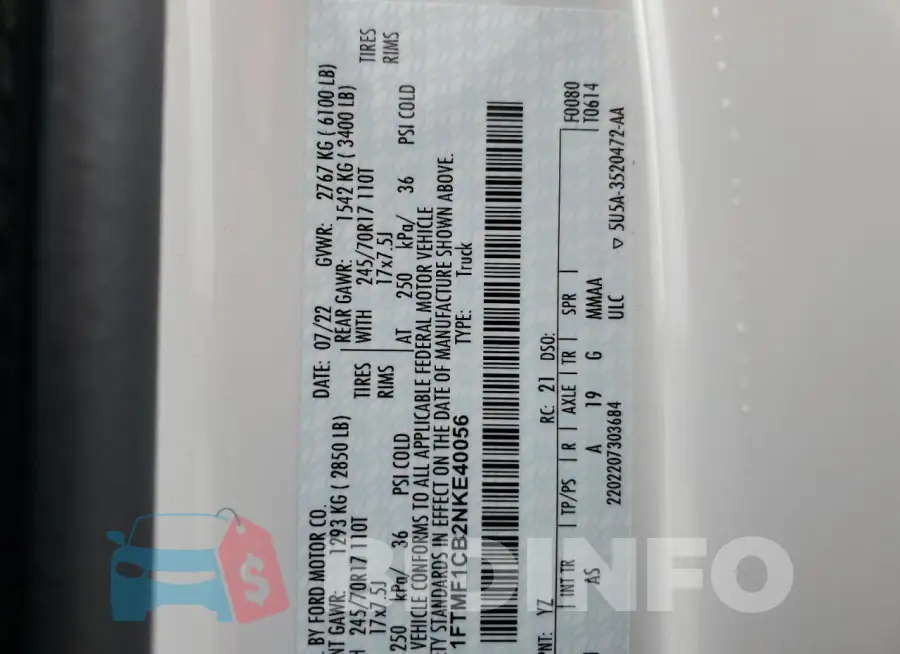 1FTMF1CB2NKE40056 Photo# 12