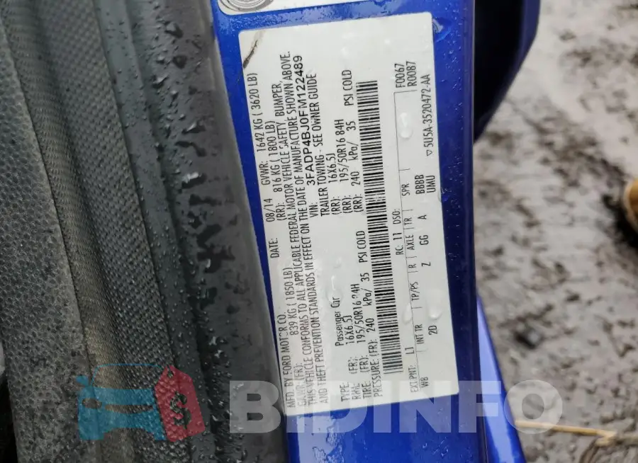 3FADP4BJ0FM122489 Photo# 12