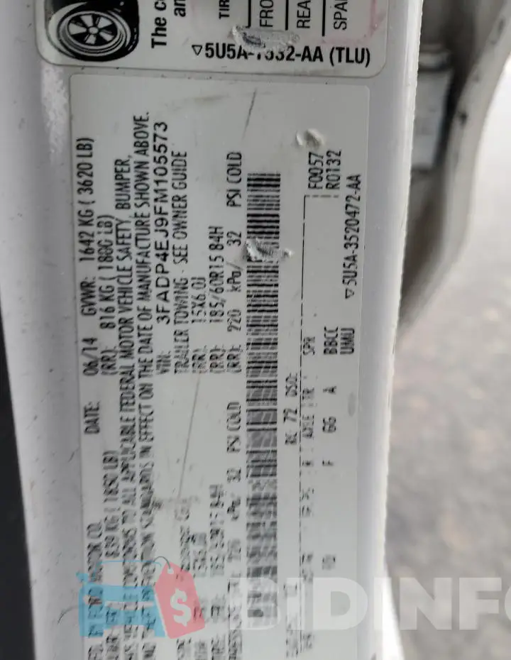 3FADP4EJ9FM105573 Photo# 12