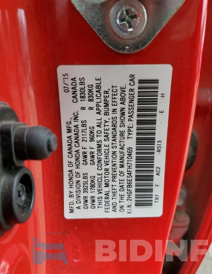 2HGFB6E54FH710469 Photo# 12