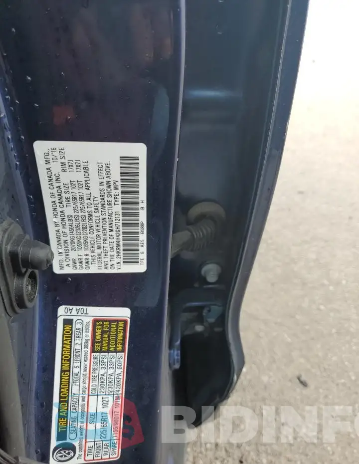 2HKRM4H42GH712131 Photo# 12