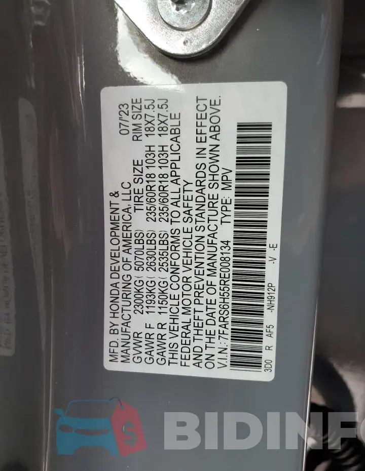 7FARS6H55RE008134 Photo# 12