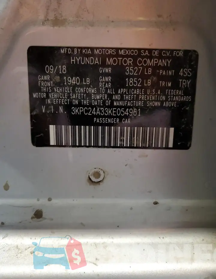 3KPC24A33KE054961 Photo# 12