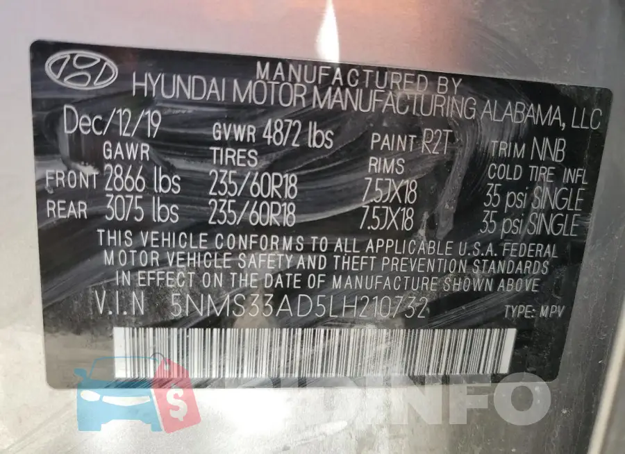 5NMS33AD5LH210732 Photo# 12
