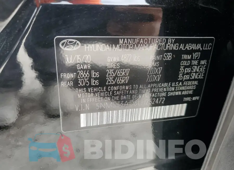 5NMS33AD6LH252472 Photo# 14