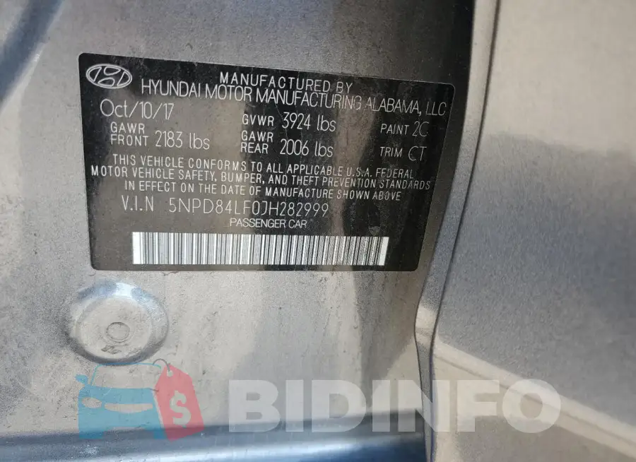5NPD84LF0JH282999 Photo# 13