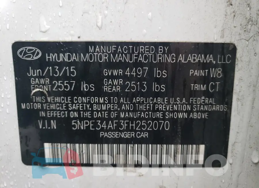 5NPE34AF3FH252070 Photo# 13